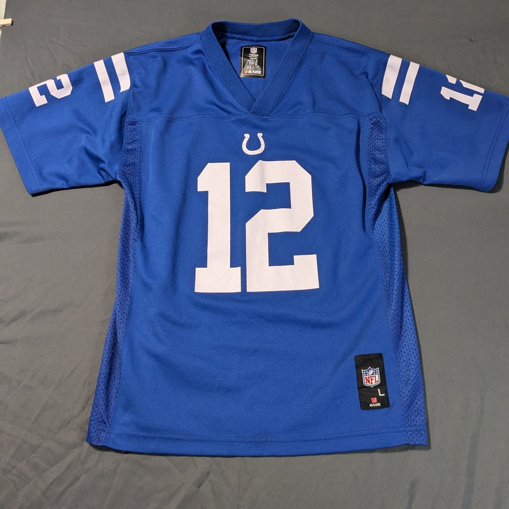 NFL Blue Fan Jersey with White Number 12